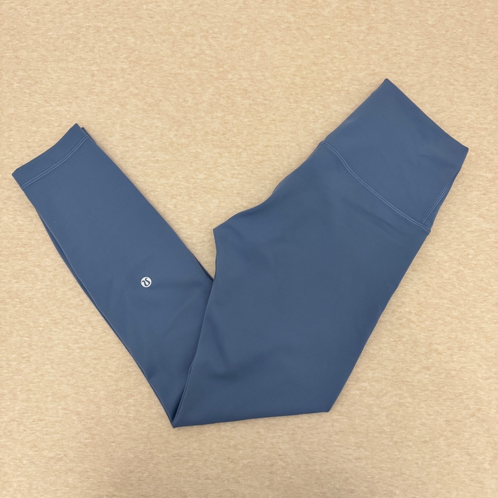 Lululemon Athletica Women’s Size 6 US Midi Rise Blue Leggings - Picture 4 of 11